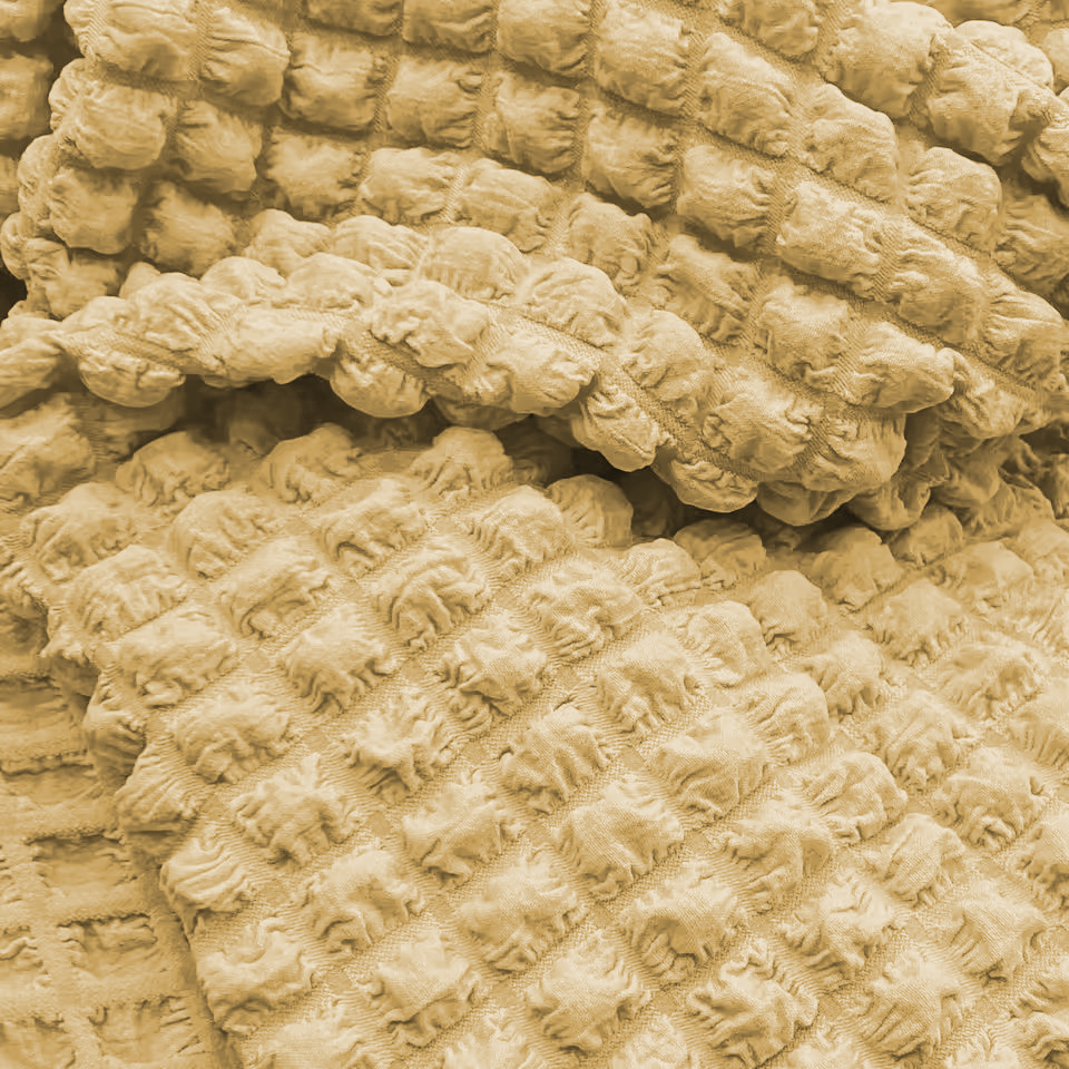 Hubba Bubba Bubble Popcorn Texture Stretch Woven Fabric - Jerseytexuk