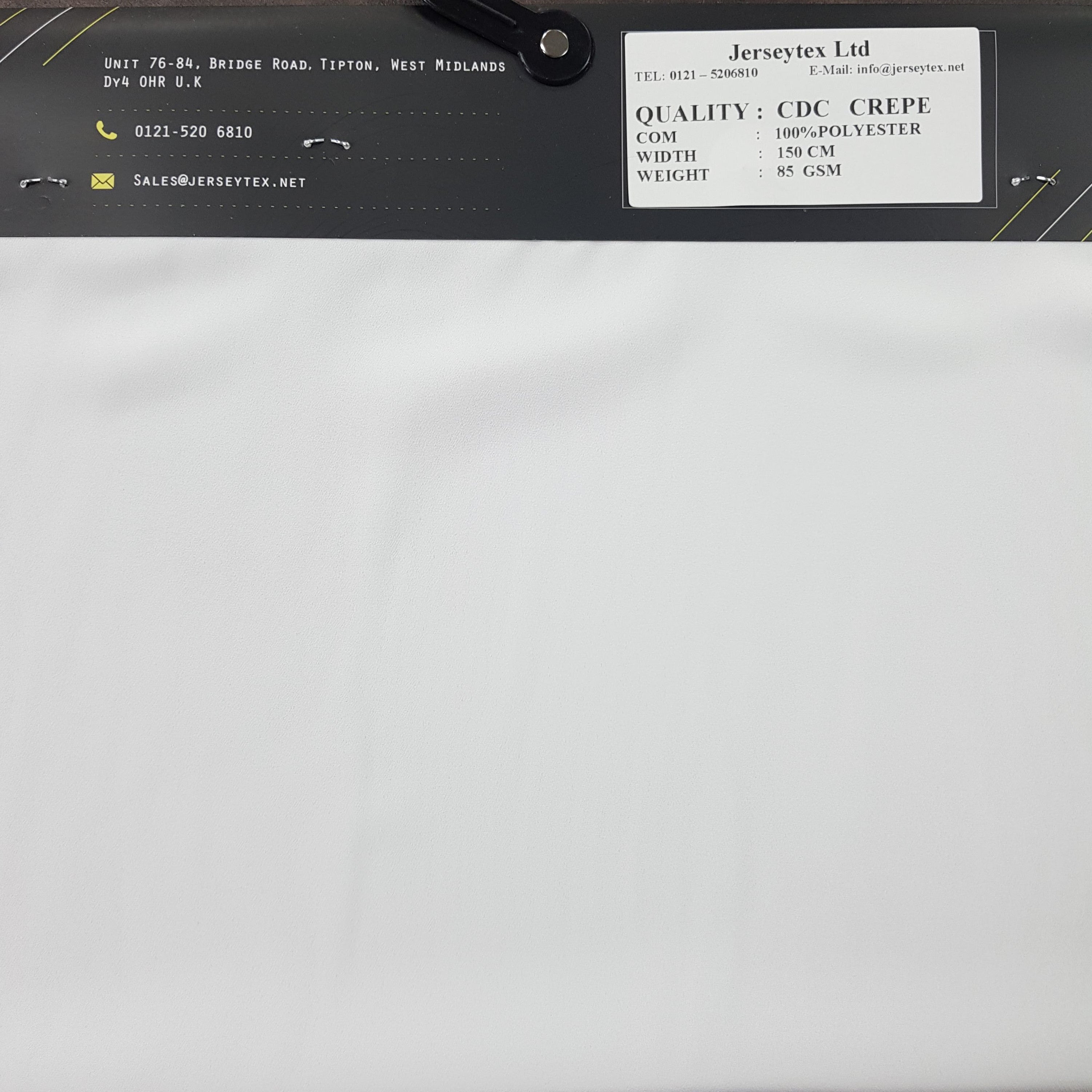 CDC NON STRETCH WOVEN FABRIC - Jerseytexuk