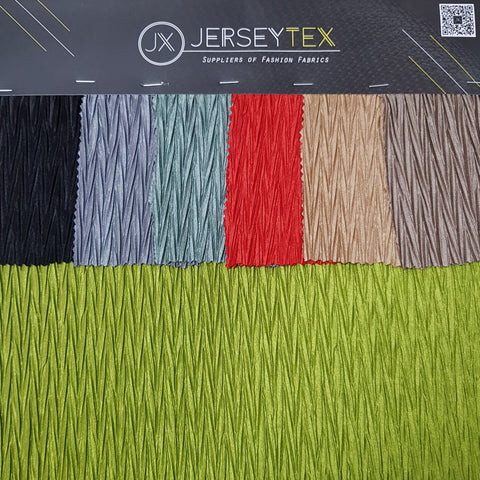 Chevron Pleat Design Fabric In Polyester - Jerseytexuk Chevron Pleat Design Fabric In Polyester - Jerseytexuk