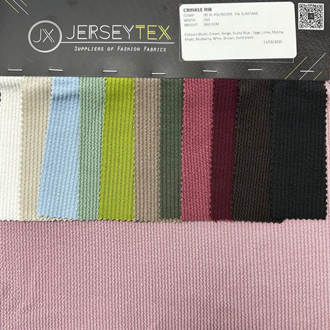 CRINKLE RIB FABRIC CRINKLE RIB FABRIC