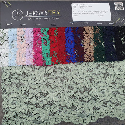 LACE SCALLOP - D003 - Jerseytexuk LACE SCALLOP - D003 - Jerseytexuk