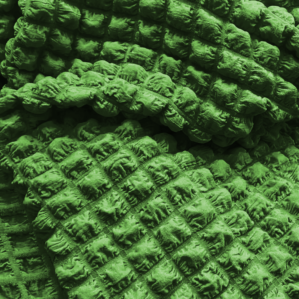 Hubba Bubba Bubble Popcorn Texture Stretch Woven Fabric - Jerseytexuk