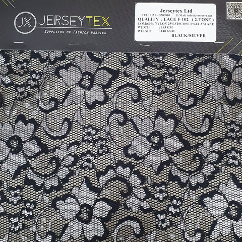 LACE 2 TONE - SCALLOP - Jerseytexuk LACE 2 TONE - SCALLOP - Jerseytexuk