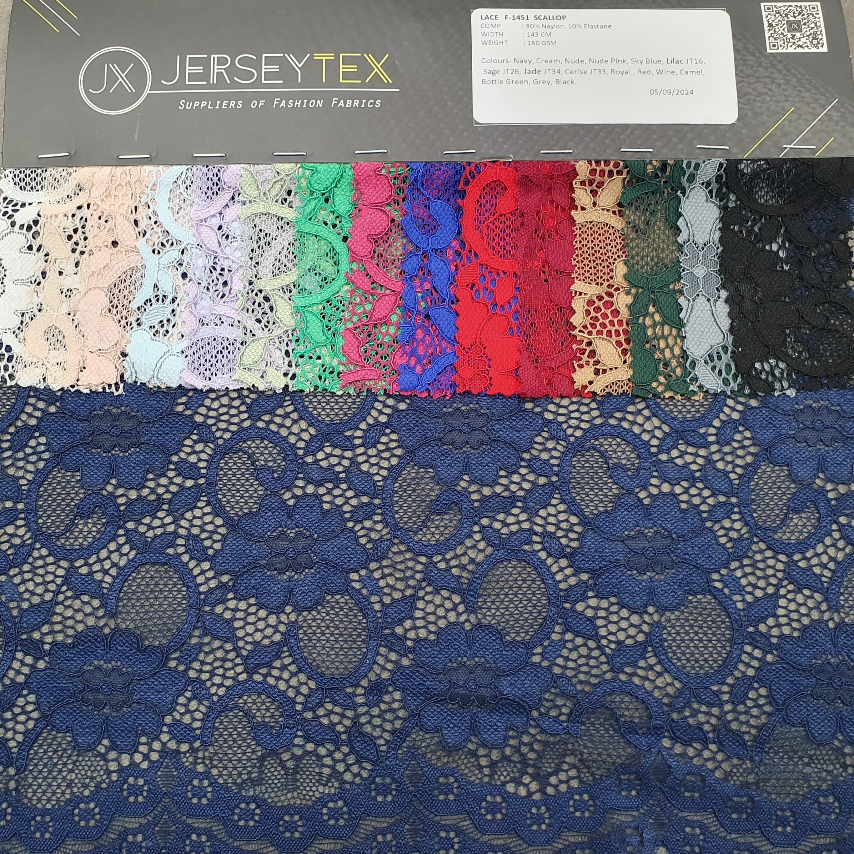 LACE SCALLOP - F1451SPLAC - Jerseytexuk