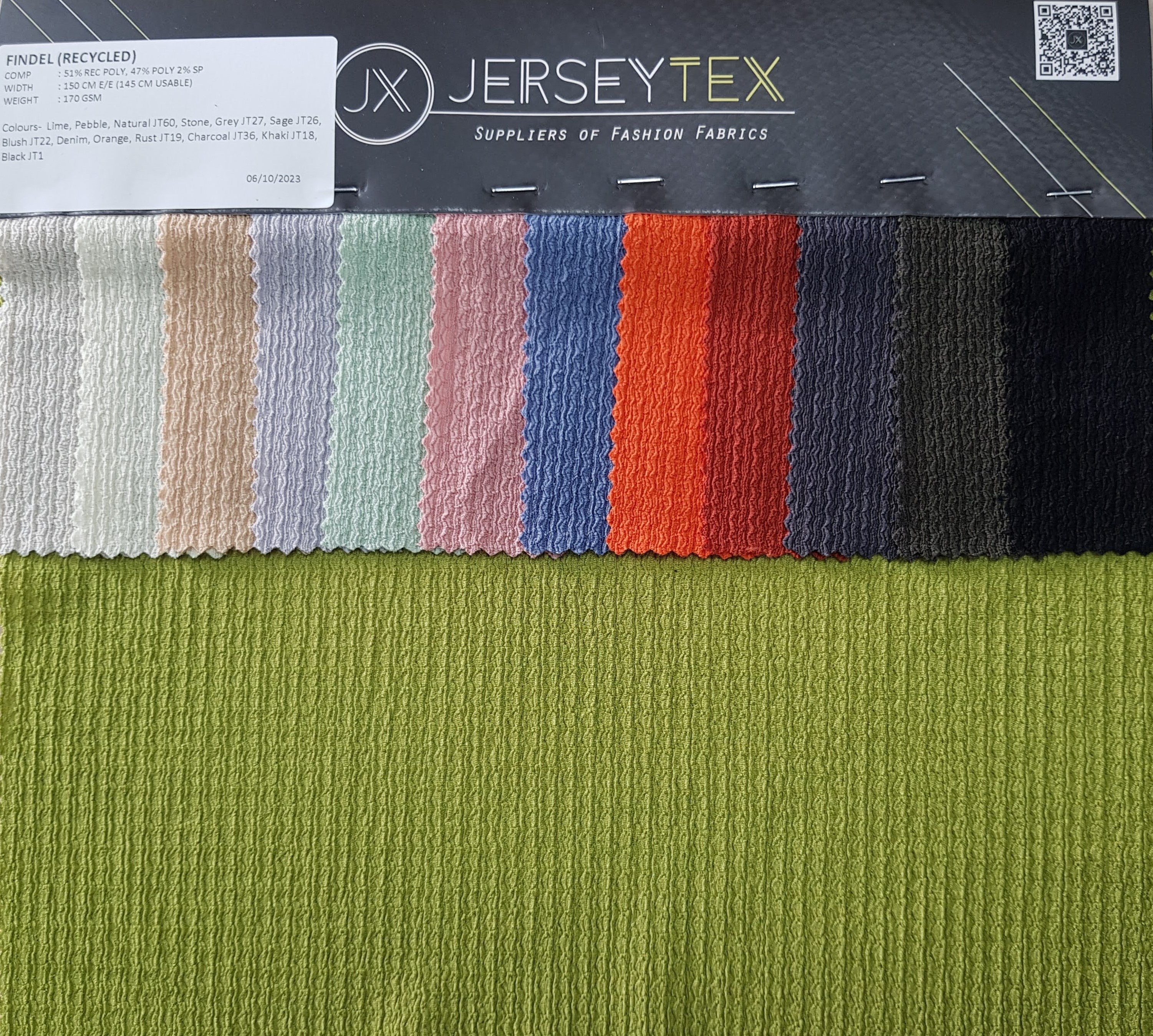 FINDEL RECYCLED STRETCH WOVEN FABRIC - Jerseytexuk