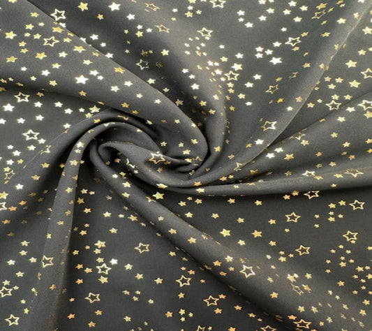 Wool Dobby With Star Foil Pattern In Polyester WOOLDOBBYF