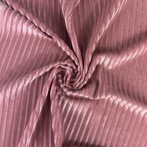 Soft Korean Velvet Ribbed Pattern In Polyester Blend KVBURNOUT Soft Korean Velvet Ribbed Pattern In Polyester Blend KVBURNOUT