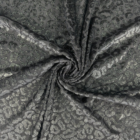 Ice Velvet Blackout Foil With Animal Pattern In Polyester Blend YS30817 Ice Velvet Blackout Foil With Animal Pattern In Polyester Blend YS30817