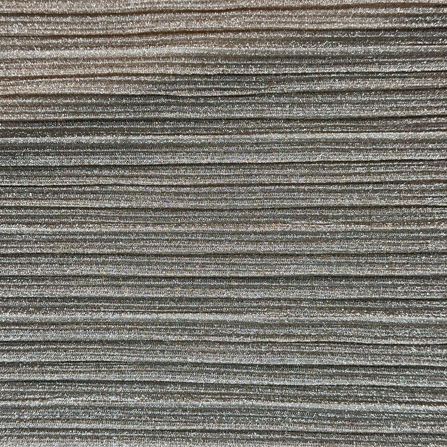 Soft Metallic Pleated Design Fabric In Polyester Blend METALLICPL