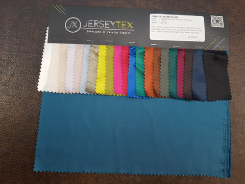 Jodie Satin Recycled Fabric - Jerseytexuk Jodie Satin Recycled Fabric - Jerseytexuk