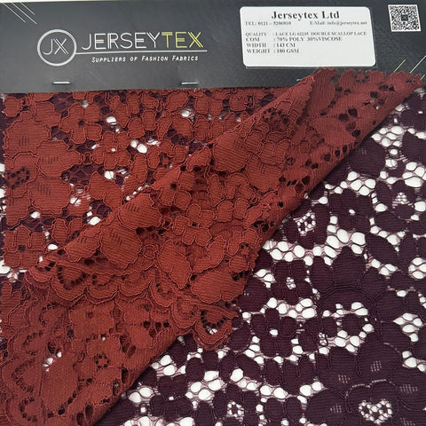 DOUBLE SCALLOP LACE - LG62235 - Jerseytexuk DOUBLE SCALLOP LACE - LG62235 - Jerseytexuk