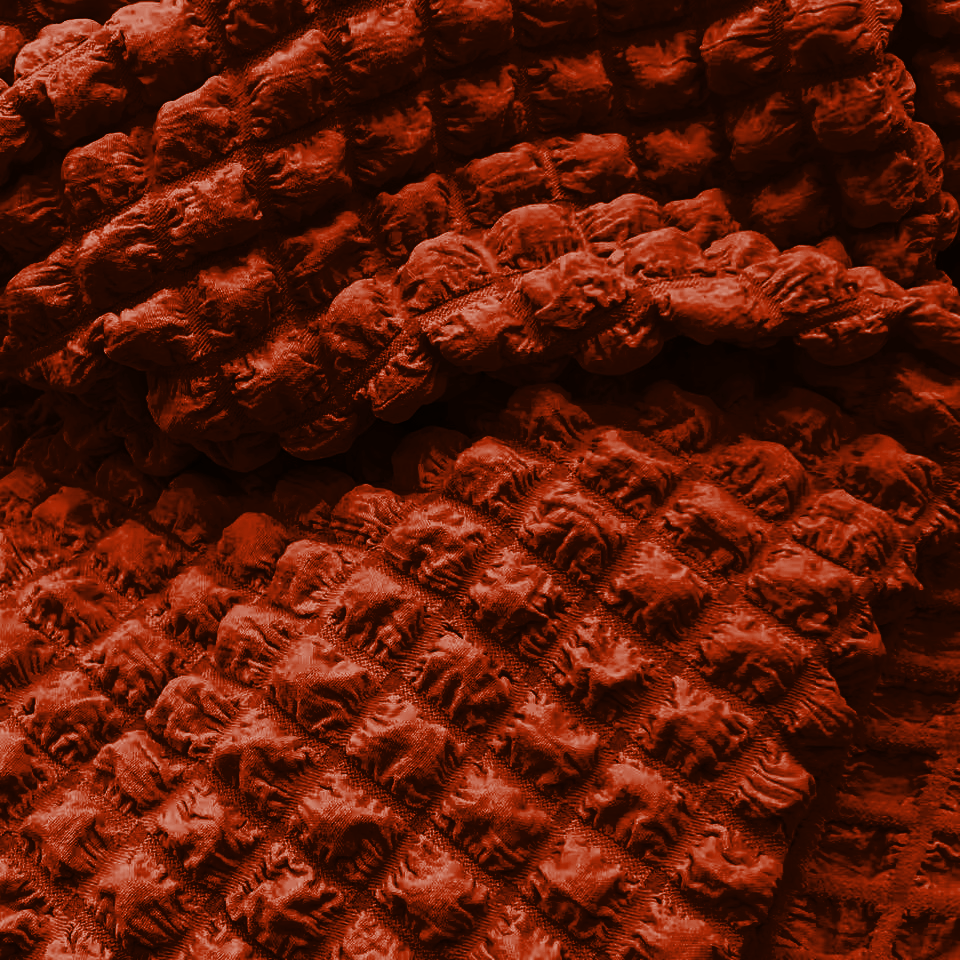 Hubba Bubba Bubble Popcorn Texture Stretch Woven Fabric - Jerseytexuk