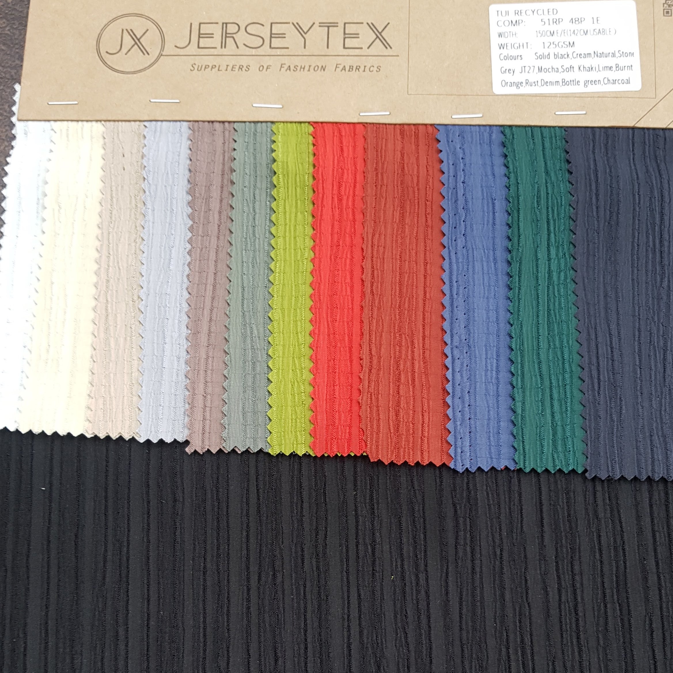 TUI RECYCLED STRETCH WOVEN FABRIC - Jerseytexuk