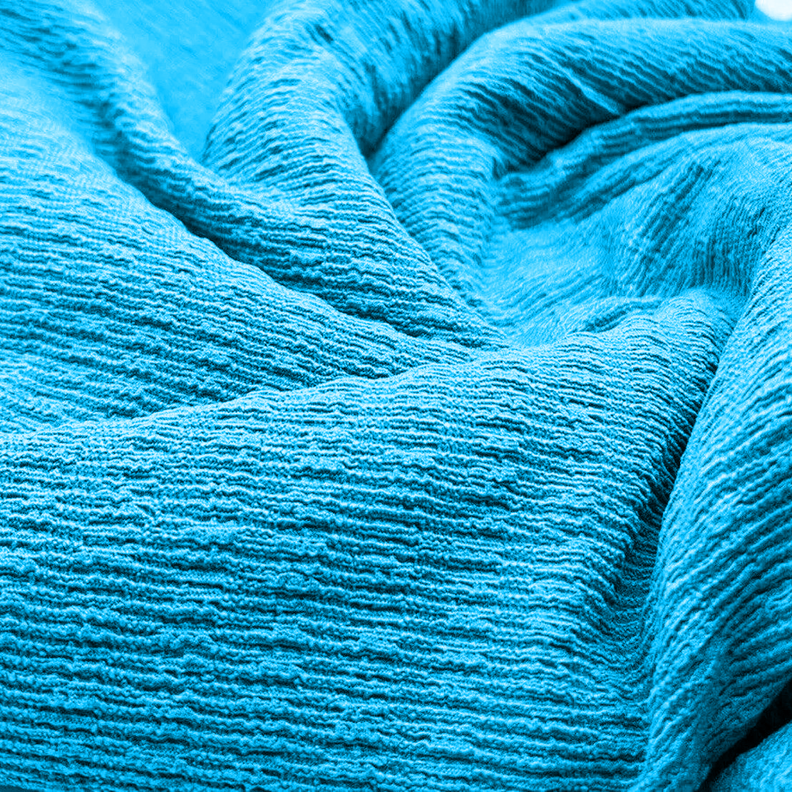 POPCORN CRINKLED RIBBED STRETCH WOVEN FABRIC - Jerseytexuk