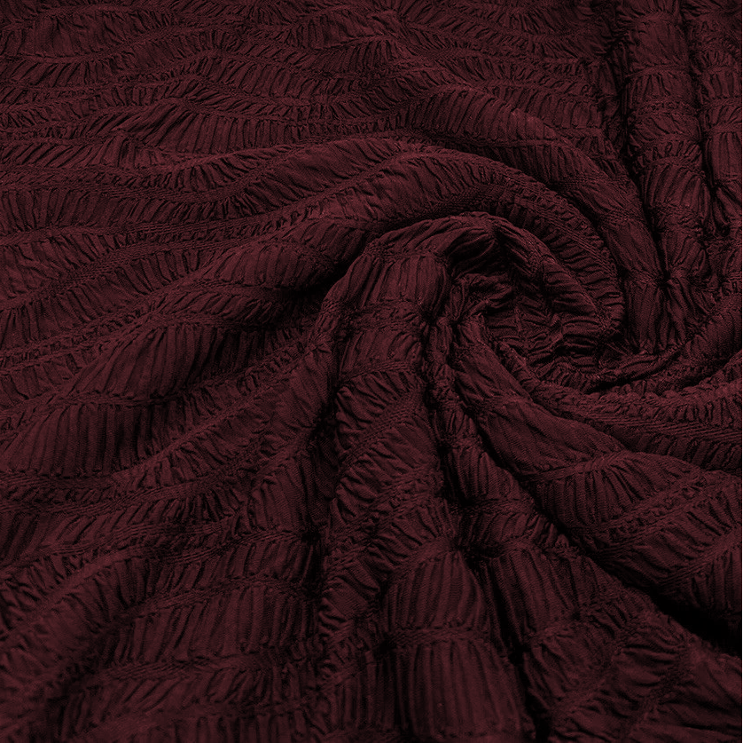 Marmite Textured Stretch Dress Craft Fabric - Jerseytexuk