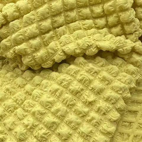 Hubba Bubba Bubble Popcorn Texture Stretch Woven Fabric - Jerseytexuk Hubba Bubba Bubble Popcorn Texture Stretch Woven Fabric - Jerseytexuk