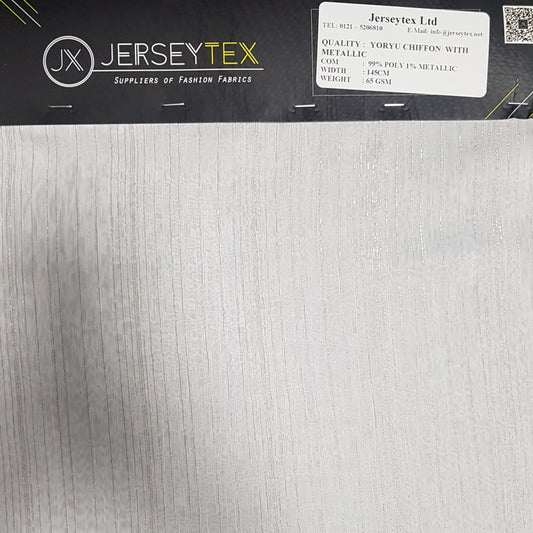 YORYU CHIFFON WITH METALLIC - Jerseytexuk