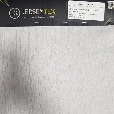 YORYU CHIFFON WITH METALLIC - Jerseytexuk YORYU CHIFFON WITH METALLIC - Jerseytexuk