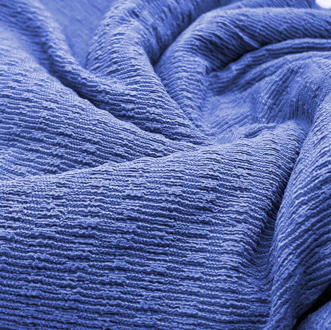 POPCORN CRINKLED RIBBED STRETCH WOVEN FABRIC - Jerseytexuk
