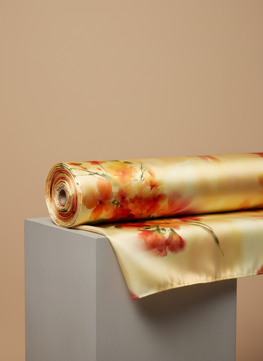 RECYCLED JODIE SATIN FLORAL PRINT