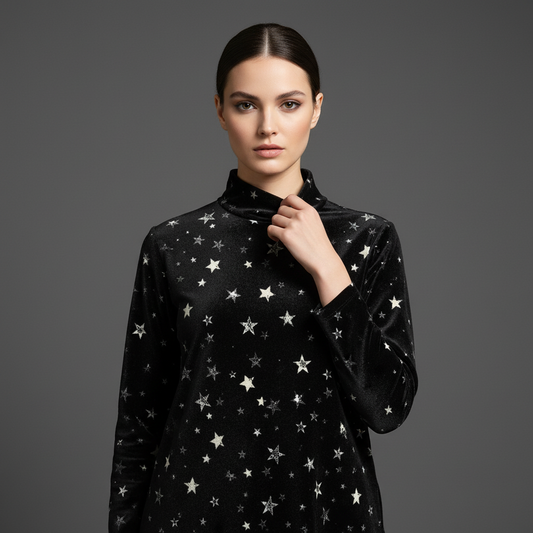 VELVET STAR PRINT