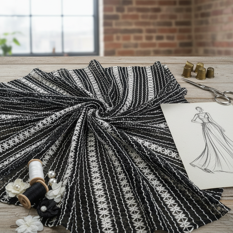CROCHET VENICE LACE FABRIC CROCHET VENICE LACE FABRIC
