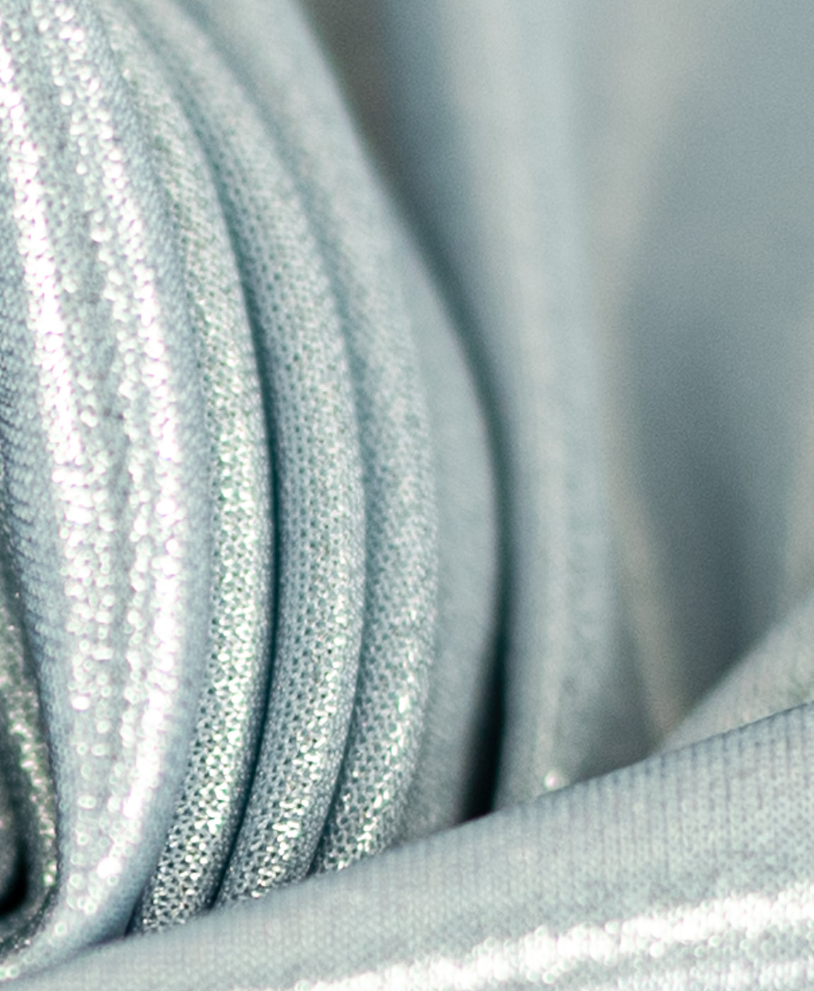 Shiny Poly Slinky Frice Foil Fabric In Polyester Blend Poly Slinky