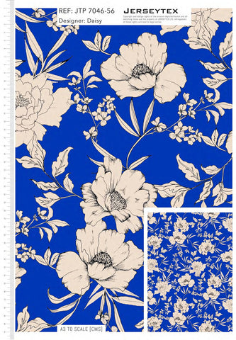 BOGOTA FABRIC WITH ELEGANT LINEAR BOTANICAL STYLE
