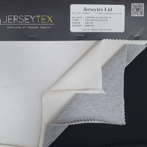 SINGLE JERSEY COTTON AND ELASTANE