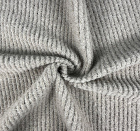 Soft Ribbed Fabric With Brushed Texture In Polyester Blend BRUSOFTRIB