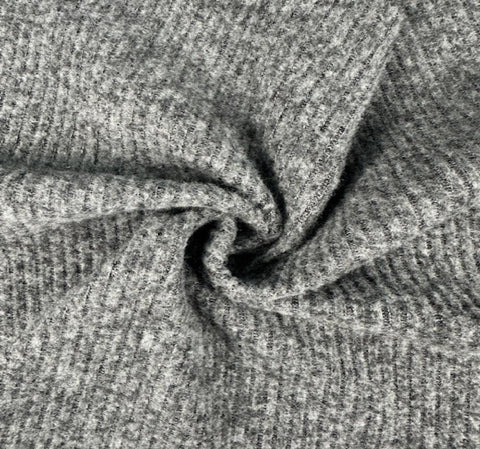 Soft Ribbed Fabric With Brushed Texture In Polyester Blend BRUSOFTRIB