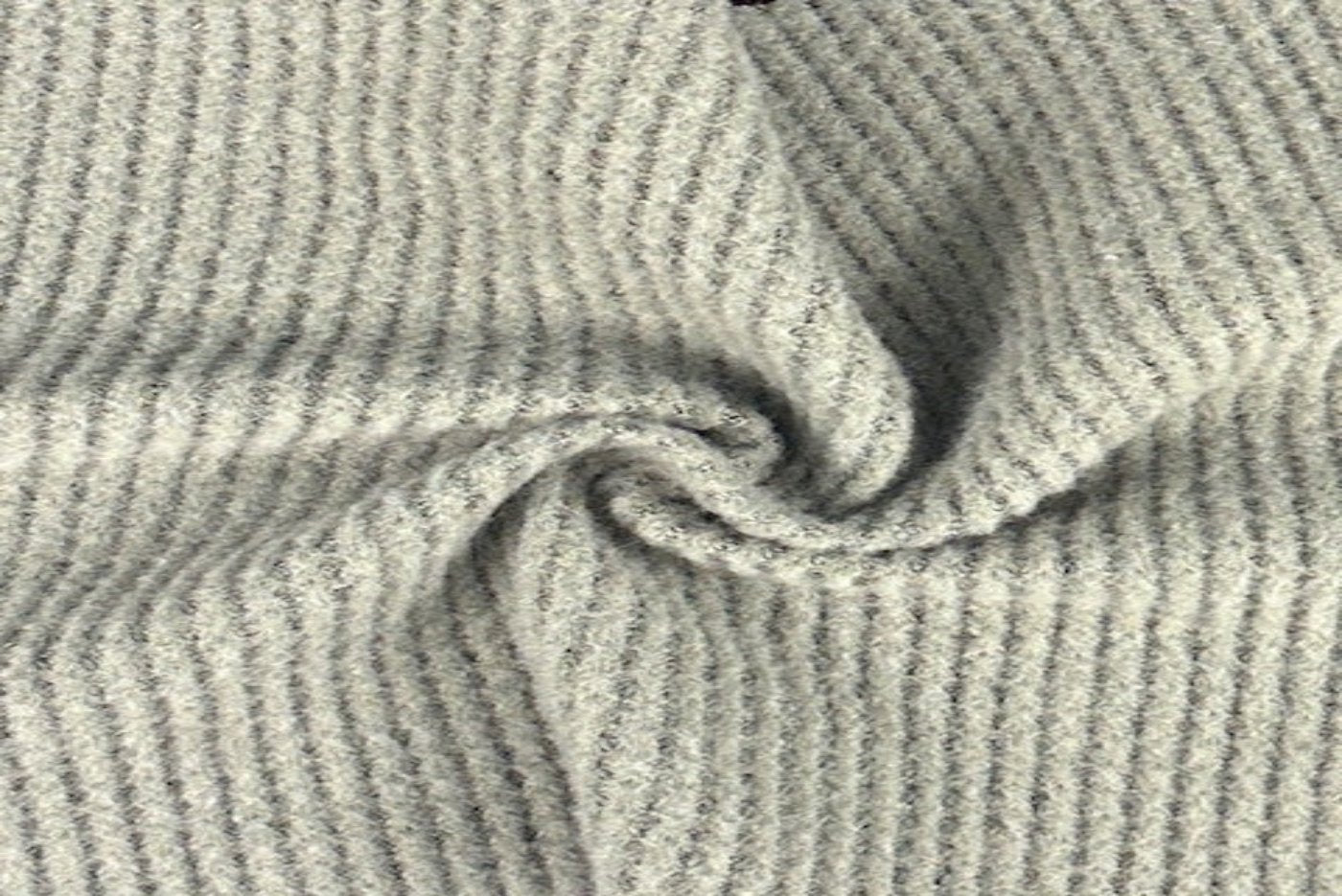 Brushed Waffle Rib Fabric With Ribbed Pattern In Polyester Blend WAFFLEBRUS