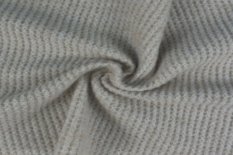 Brushed Waffle Rib Fabric With Ribbed Pattern In Polyester Blend WAFFLEBRUS