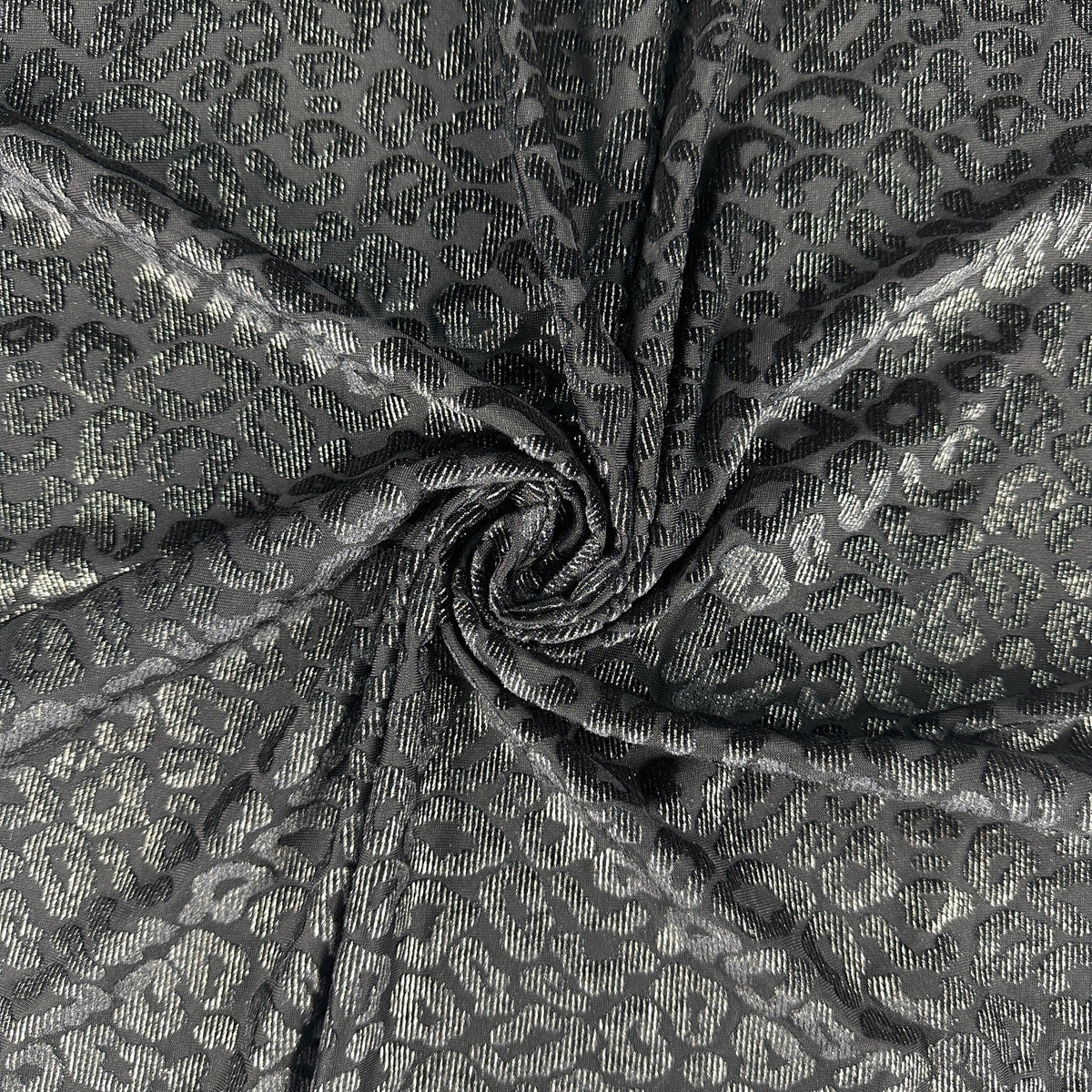 Ice Velvet Blackout Foil With Animal Pattern In Polyester Blend YS30817