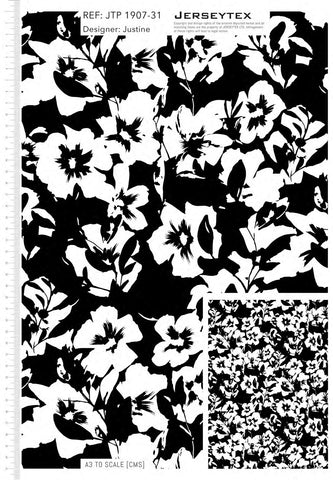 ITY FLORAL FABRIC – LIGHTWEIGHT SUMMER STRETCH KNIT