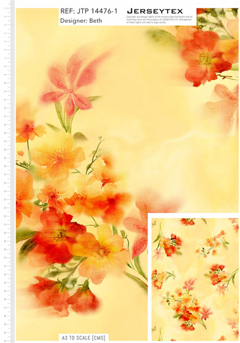 RECYCLED JODIE SATIN FLORAL PRINT