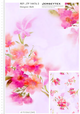 RECYCLED JODIE SATIN FLORAL PRINT