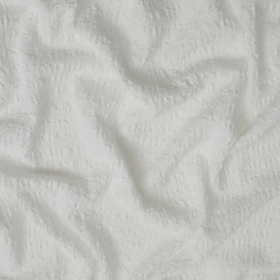 POPCORN CRINKLED RIBBED STRETCH WOVEN FABRIC