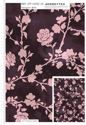 PINK FLORAL CHOCOLATE MESH - JTP 12707-10