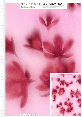 SIDE BY SIDE CHIFFON FLORAL PRINT