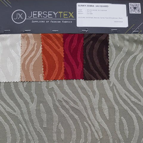 SLINKY ZEBRA JACQUARD