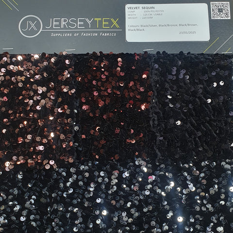 VELVET SEQUIN FABRIC