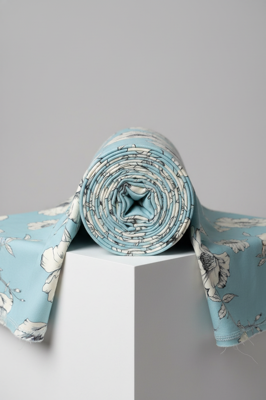 Spun Poly Elastane Floral Fabric – JTQ5000