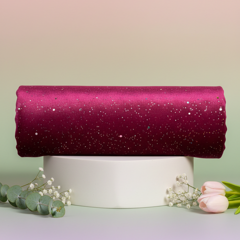 Shimmering Korean Velvet Multi Galaxy Foil Jersey