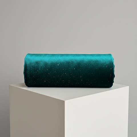 Shimmering Korean Velvet Multi Galaxy Foil Jersey