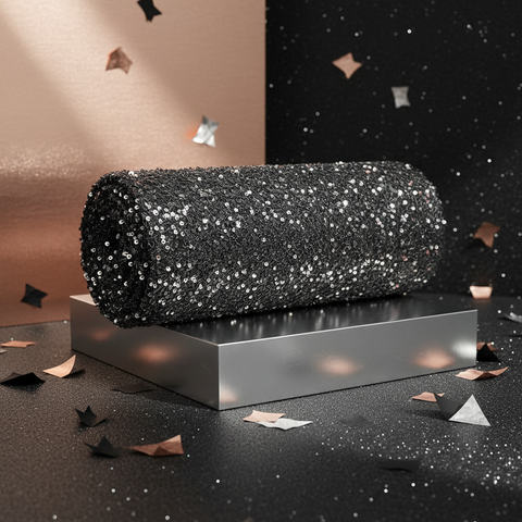 VELVET SEQUIN FABRIC