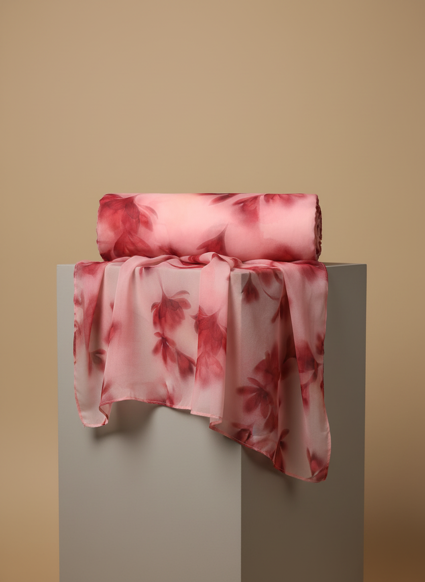 SIDE BY SIDE CHIFFON FLORAL PRINT