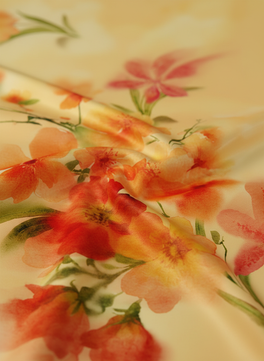 RECYCLED JODIE SATIN FLORAL PRINT