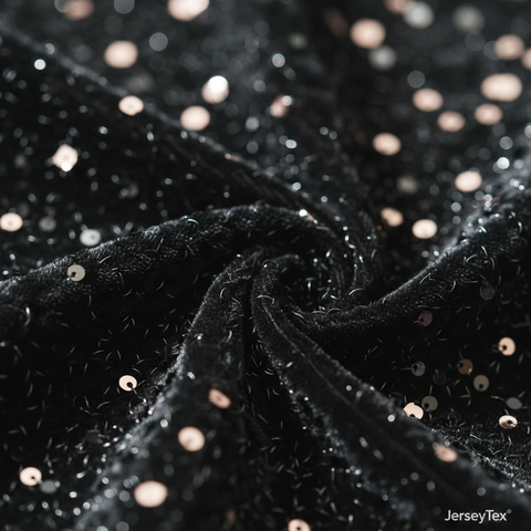 VELVET SEQUIN FABRIC