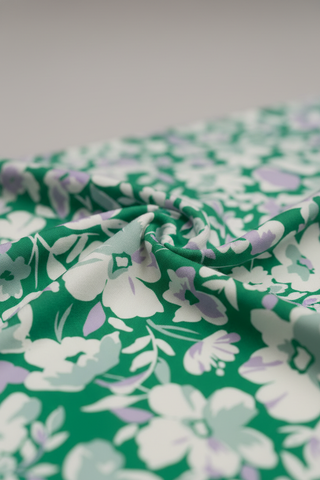SWIMWEAR FABRIC WITH PRETTY FLORAL PRINT